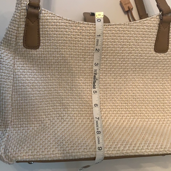 NWOT White Basket weave Fossil purse - Picture 8 of 10